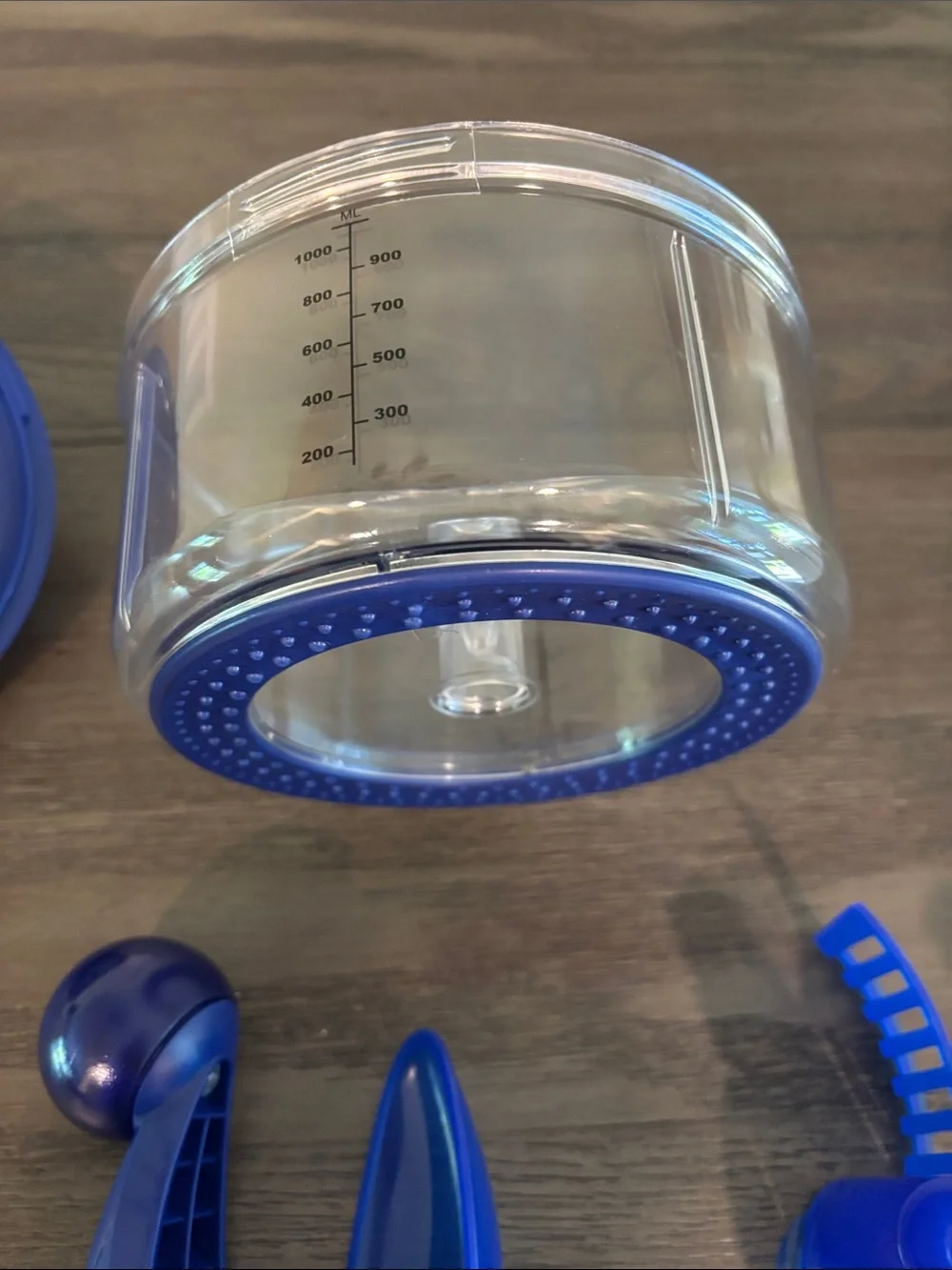 Tupperware Manual Food Chopper Blue New